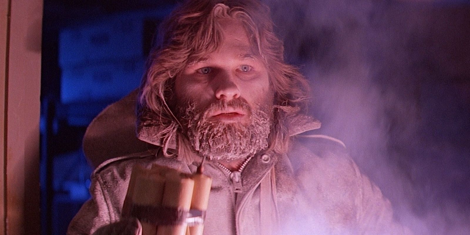 MacReady looking scared in The Thing
