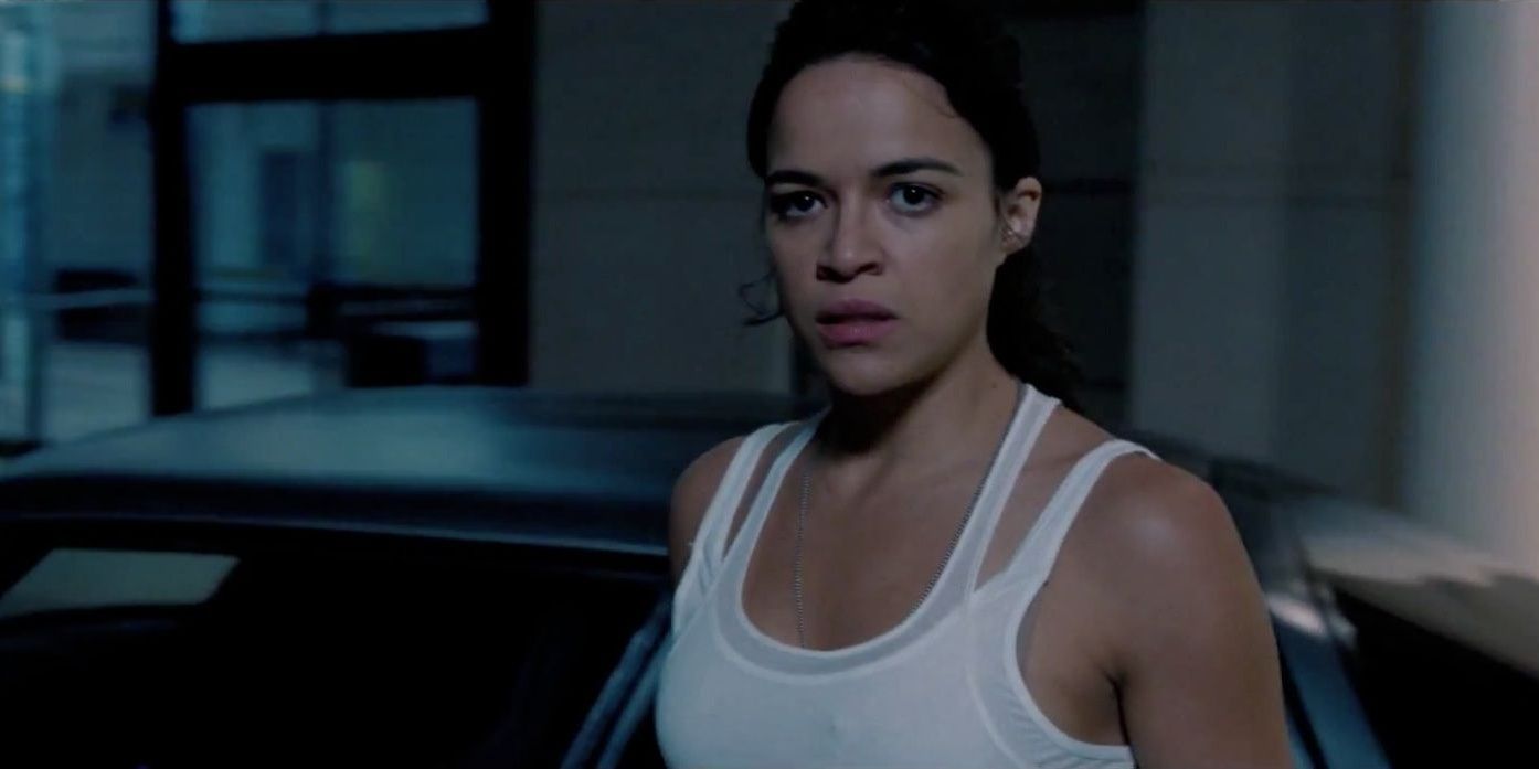 Letty threatens Owen Shaw's enforcer, Klaus, in Furious 6