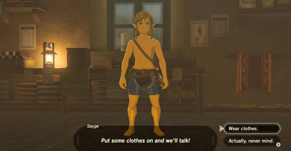 Breath Of The Wild S Shrines Are Apparently Easier If Link Is Naked Breath Of The Wild S Shrines Are Apparently Easier If Link Is Naked