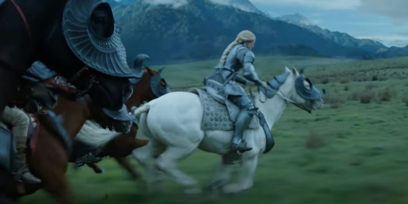Lord of the Rings Galadriel Horseback Battle Rings of Power