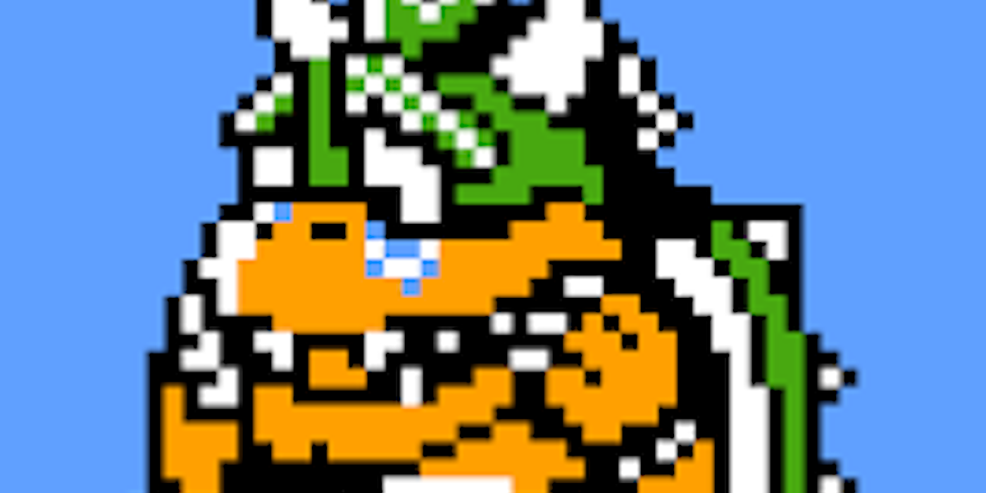 Low polygon Bowser crying
