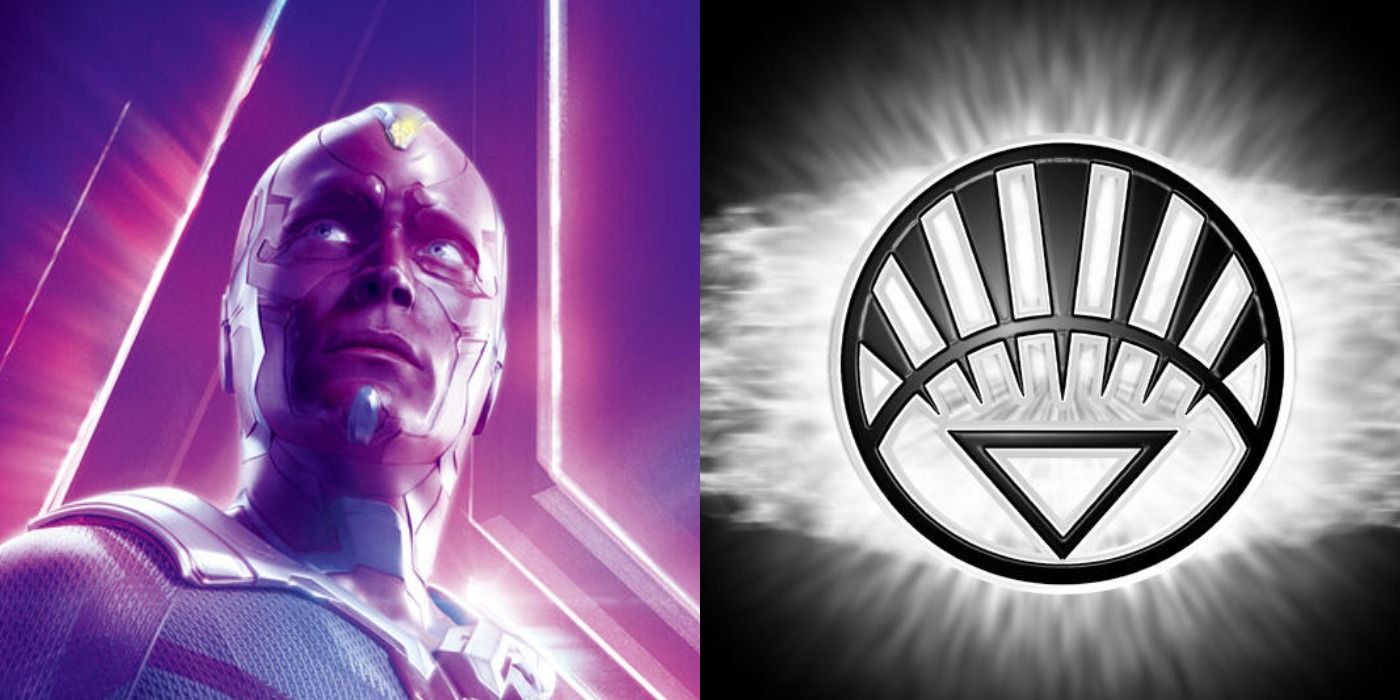 Imagem dividida da visão do MCU e o logotipo do Lanterna Branco
