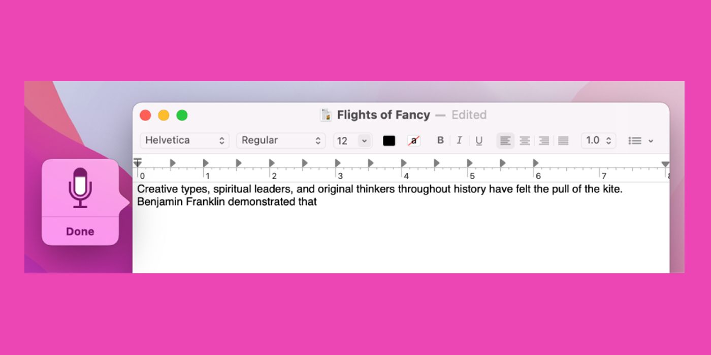 what is dictation on mac
