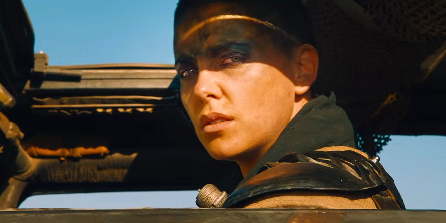 Imperator Furiosa looking to the distance in Mad Max Fury Road