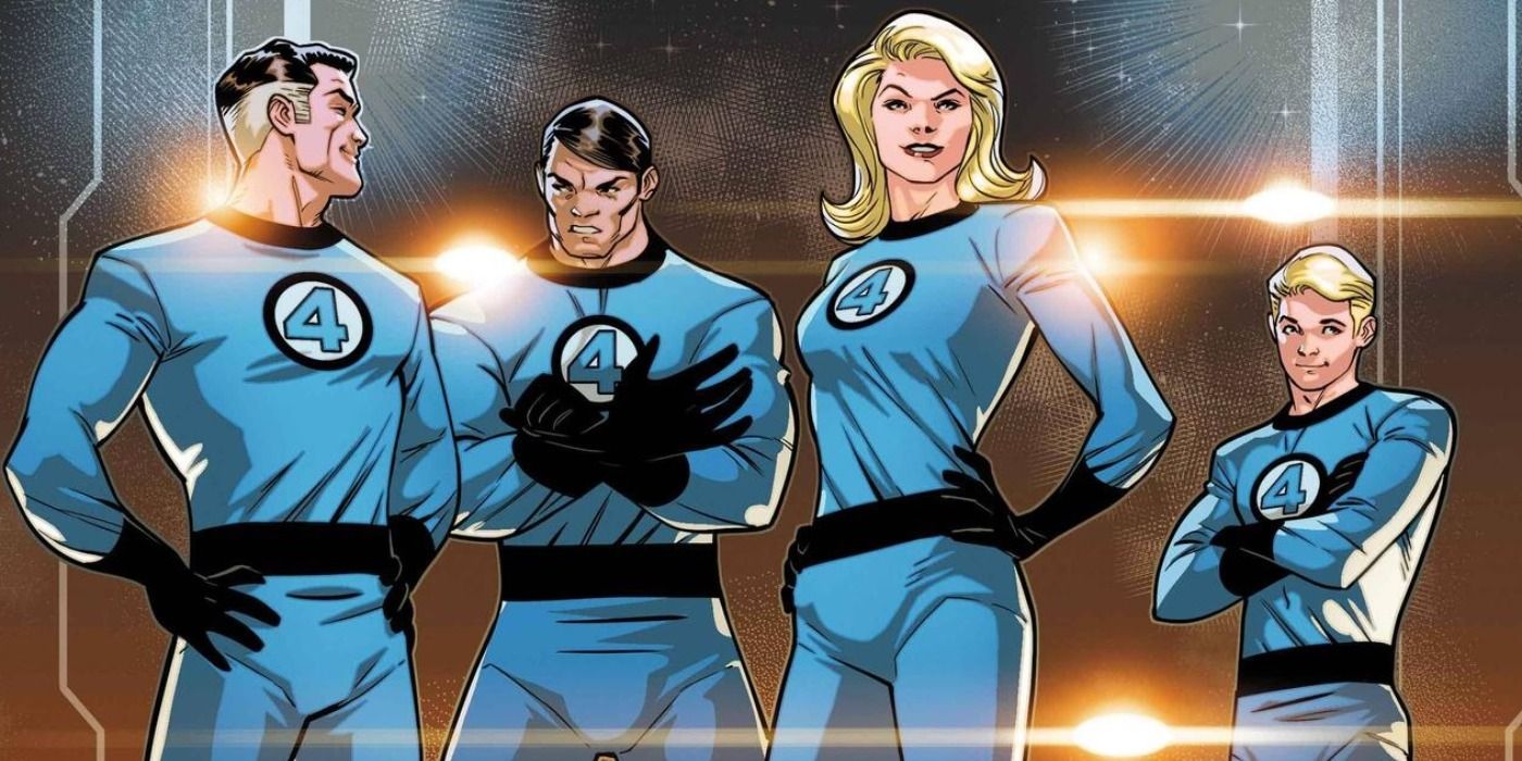 The Fantastic Four together in the comics
