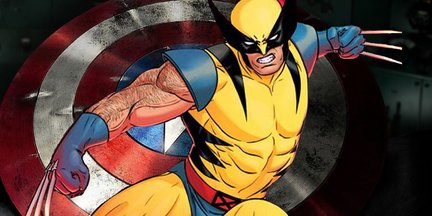 Marvel Comics Wolverine Captain America Shield