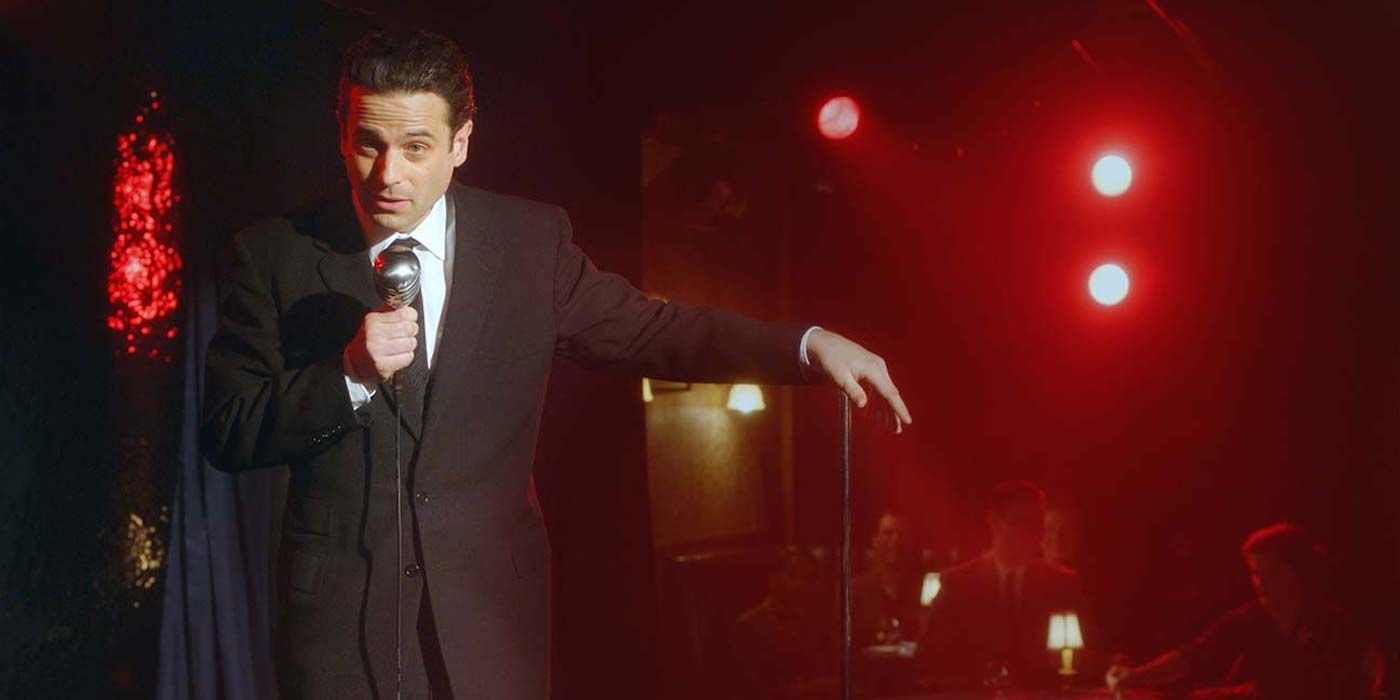 Lenny Bruce on stage in The Marvelous Mrs. Maisel.