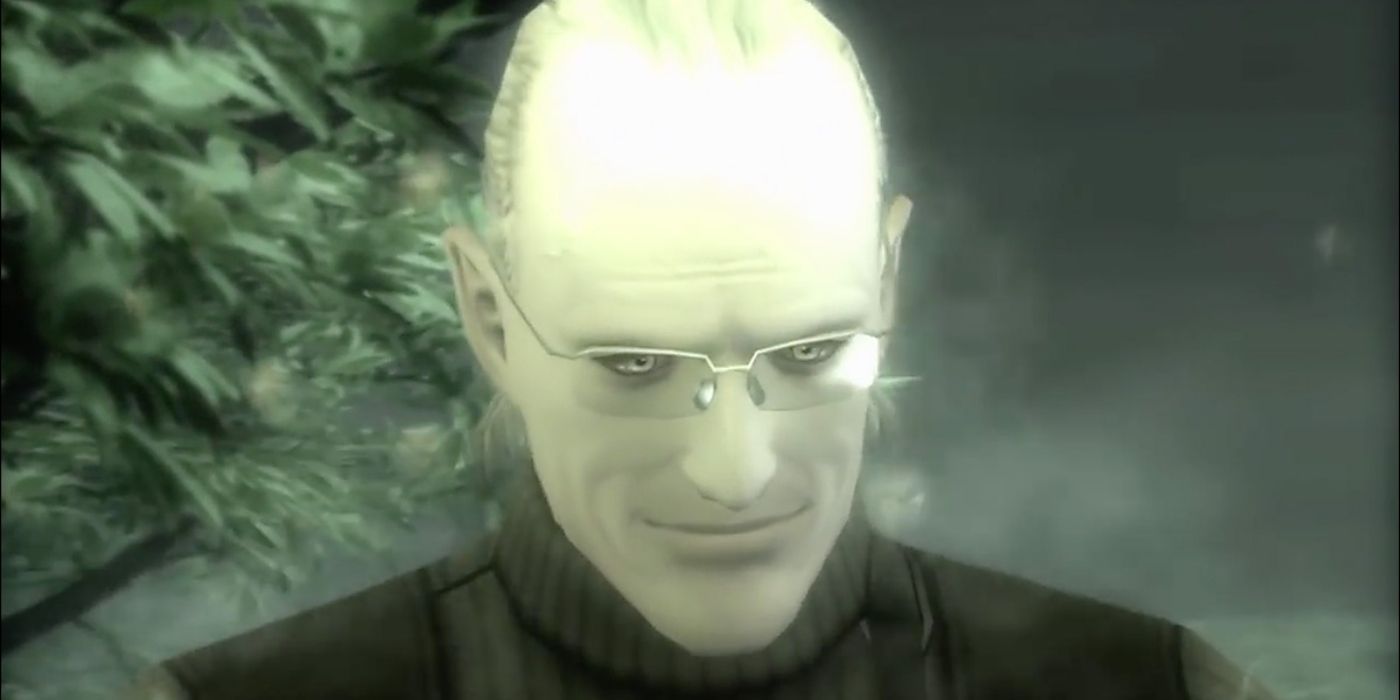 The Sorrow smiling evilly in Metal Gear Solid