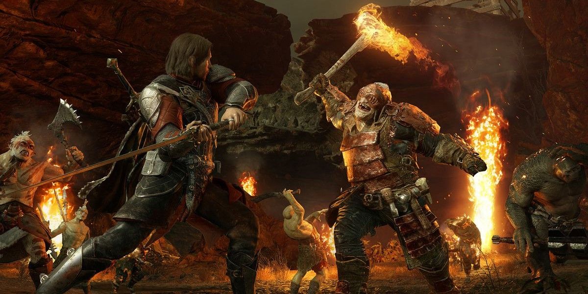 Talion vs Orc in Shadow of War