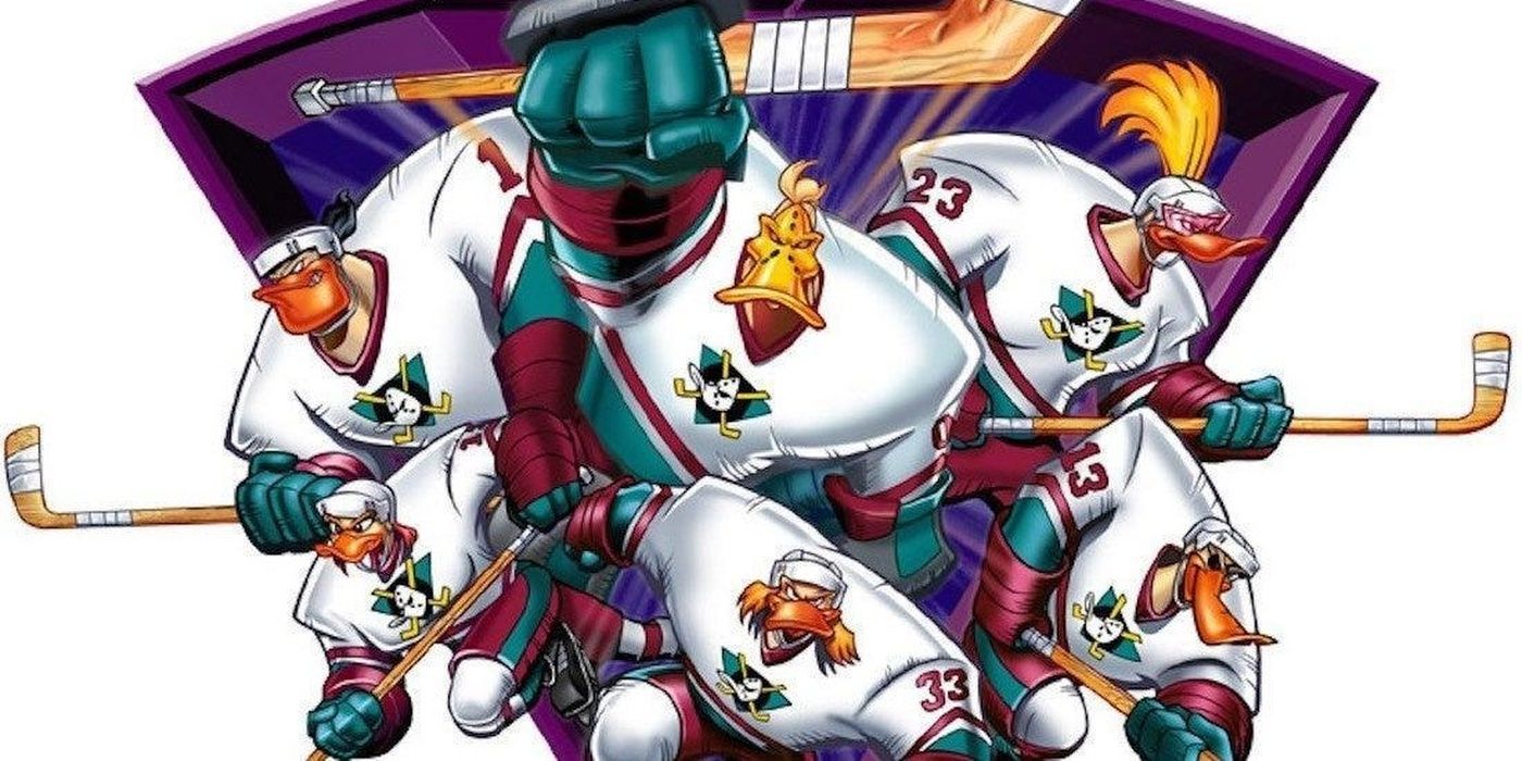 Wild Wing and the rest of the animated Mighty Ducks seen on their cover art