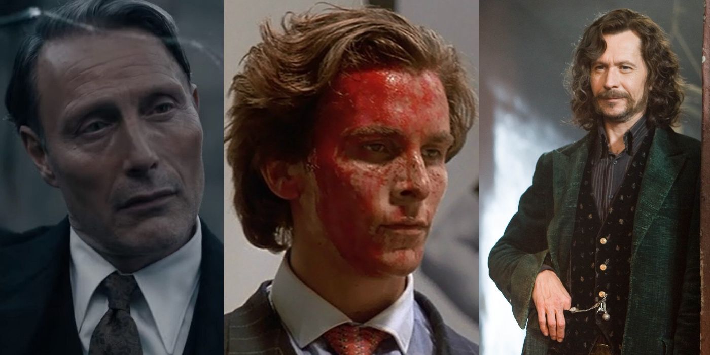 Side by side of Mads Mikkelsen, Christian Bale, and Gary Oldman
