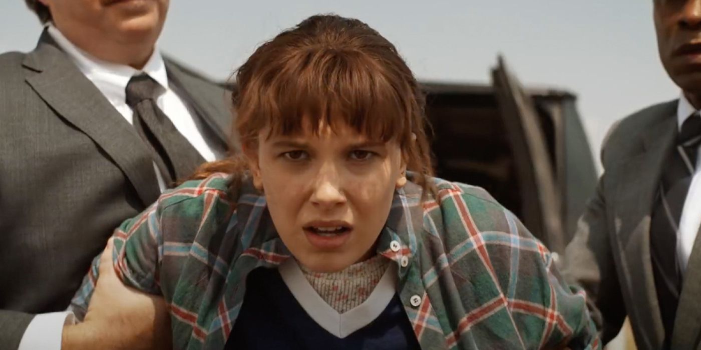 Millie Bobby Brown looking scared in Stranger Things