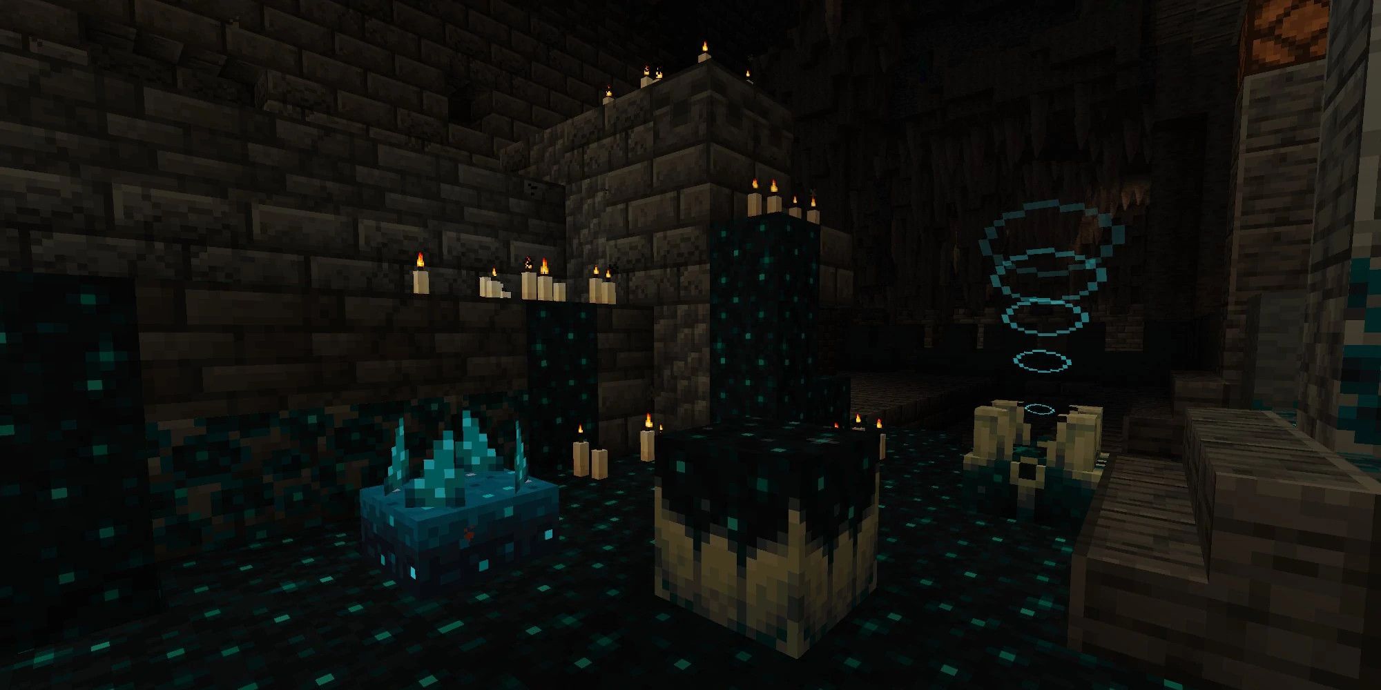 Captura de tela da cidade antiga do Minecraft