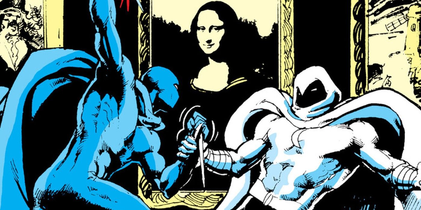 Moon Knight fights Midnight Man in Marvel Comics