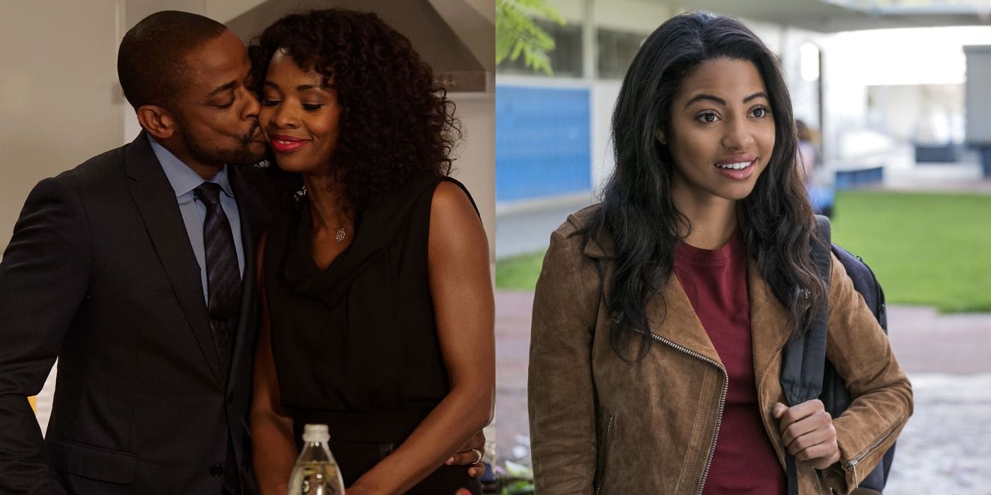 Split image showing scenes from Suits and American Vandall