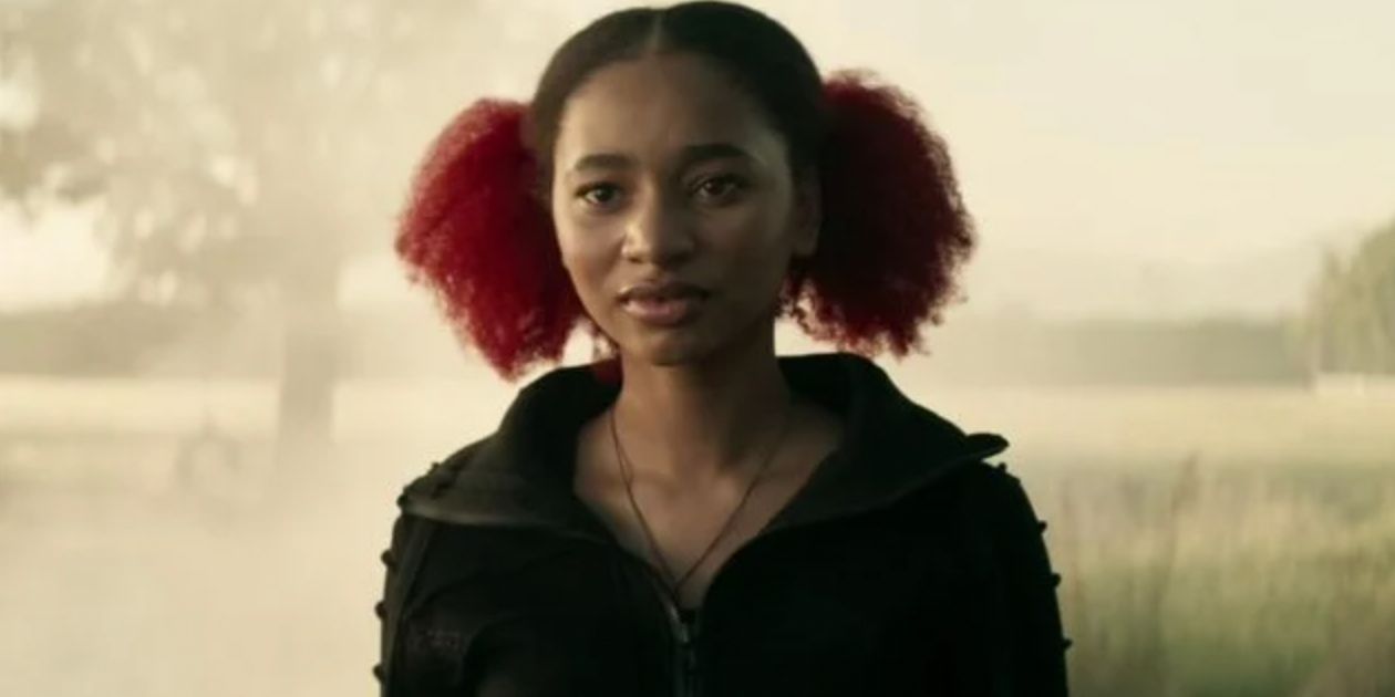 Natalie standing on the Kent farm property in Superman and Lois