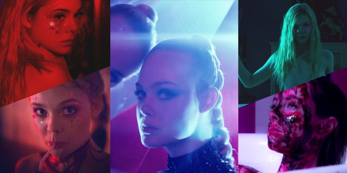 Collage Of Colorful Scenes in Neon Demon