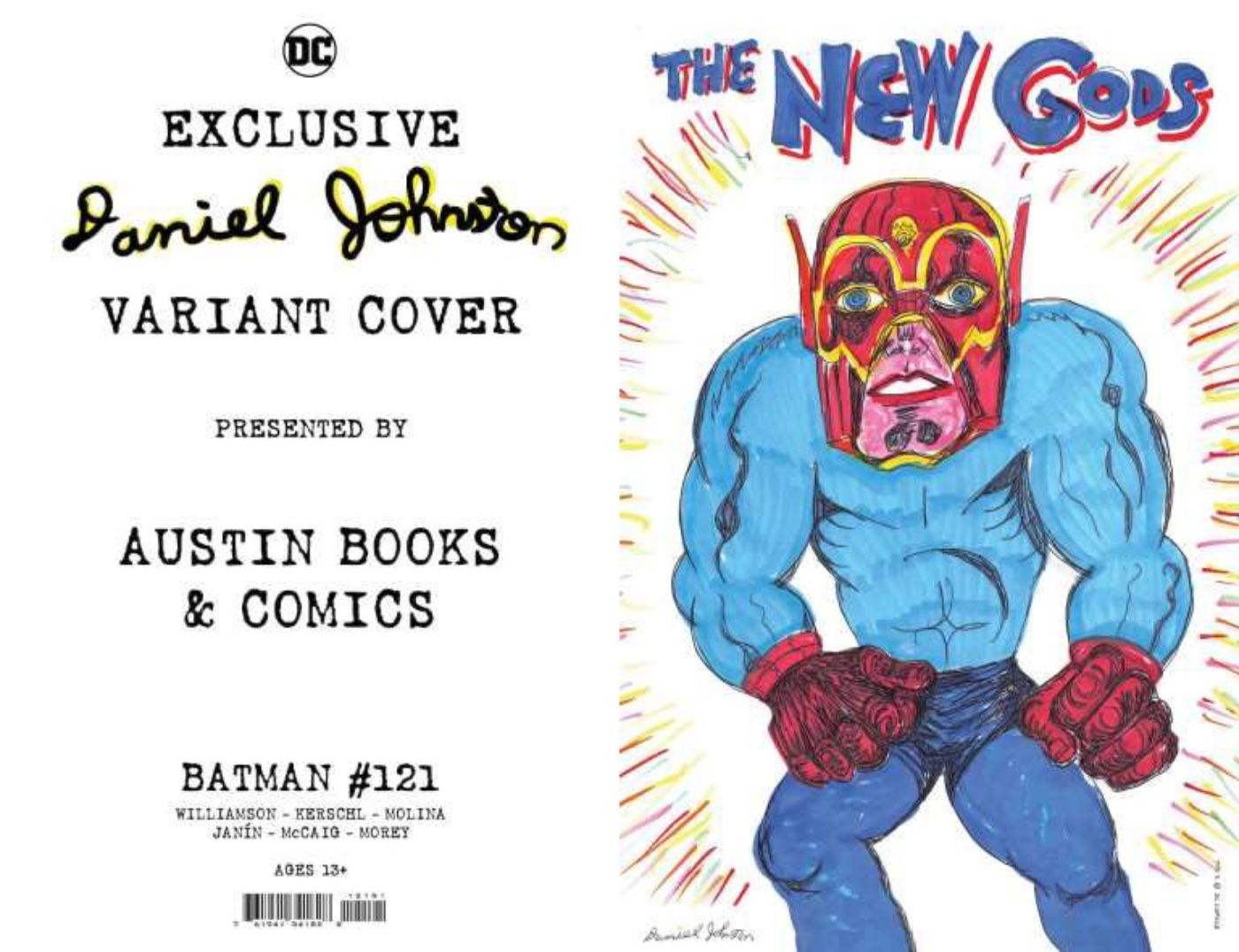 Orion of the New Gods Daniel Johnston variant cover