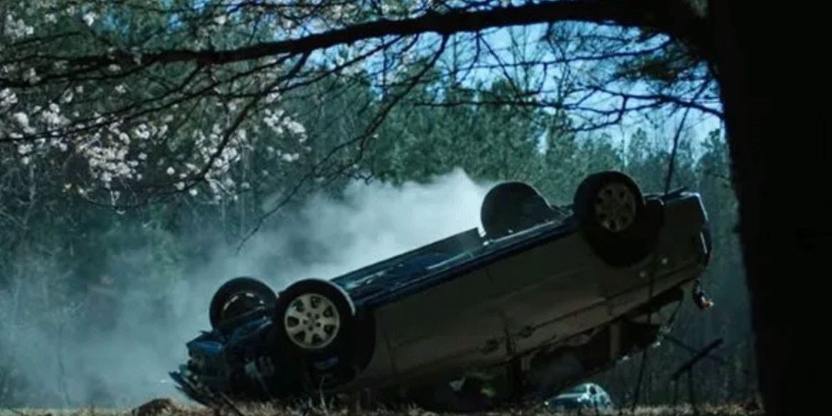 The Byrdes crash their car at the start of Season 4 in Ozark