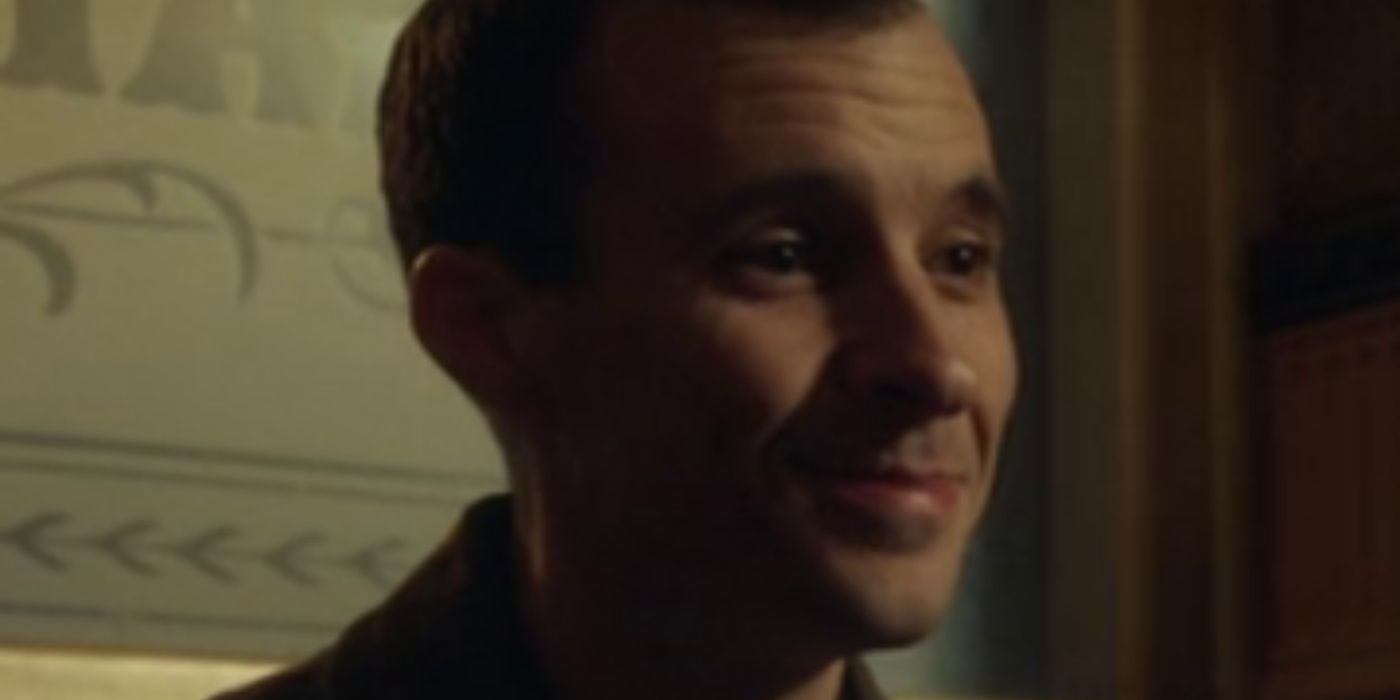 Malacki smiling in Peaky Blinders