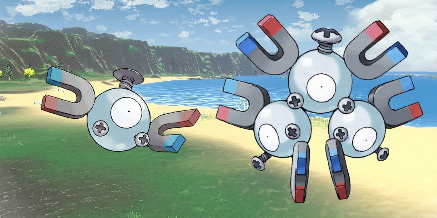 Artwork of both Magnemite and Magneton in Pokémon Legends: Arceus