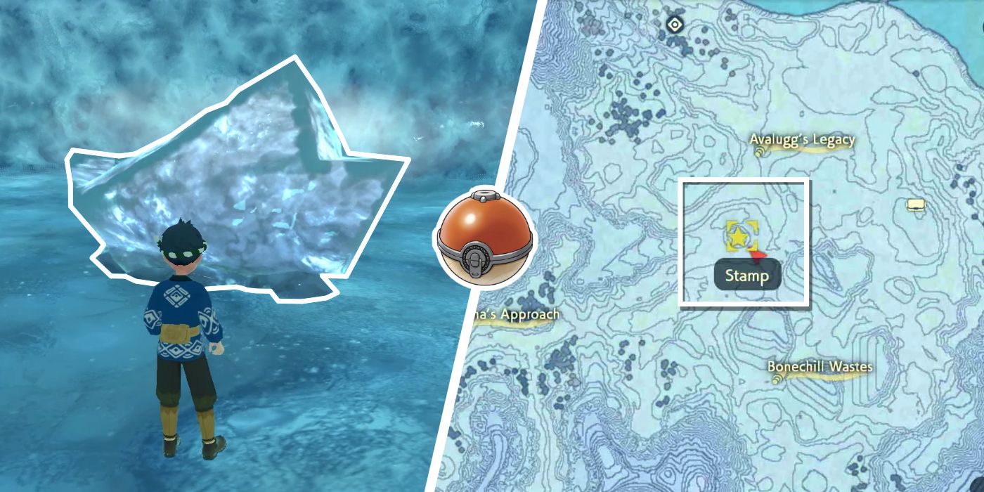 Pokémon Legends Arceus How to Find Use the Ice Rock