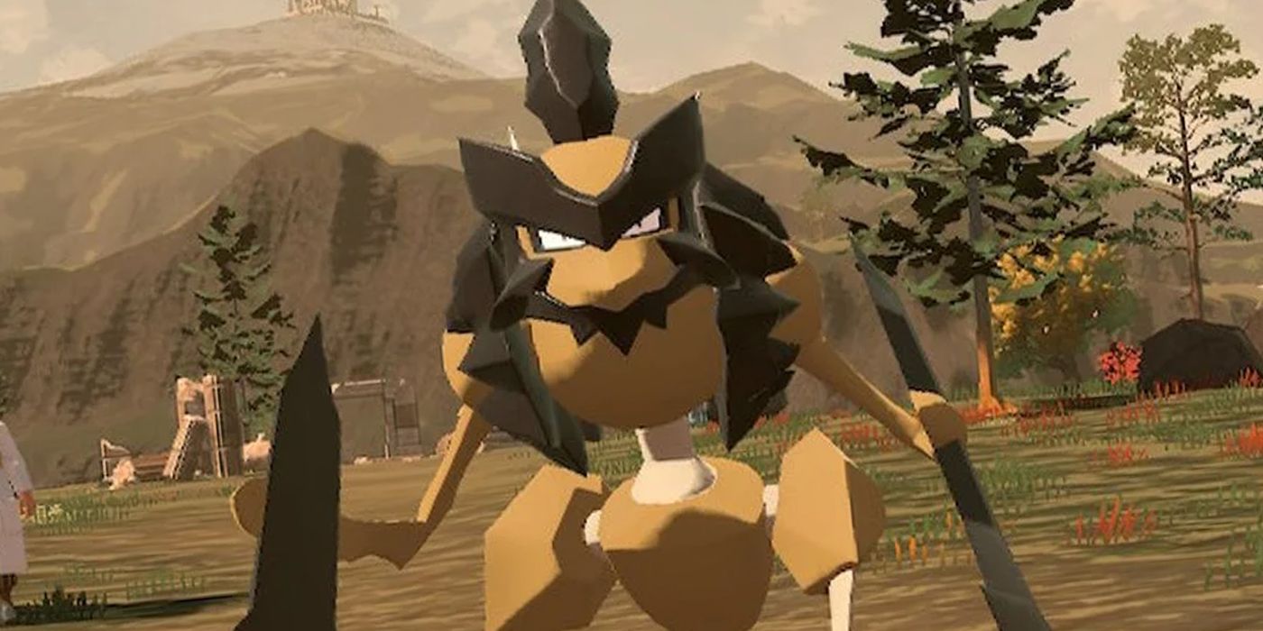 Kleavor looking menacing in Pokémon Legends: Arceus.
