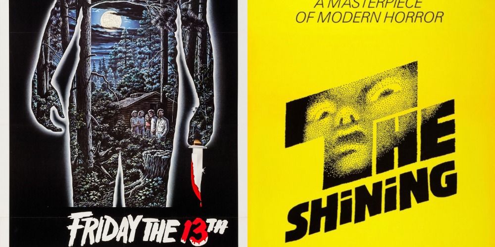 Posters for Friday the 13th and The Shining