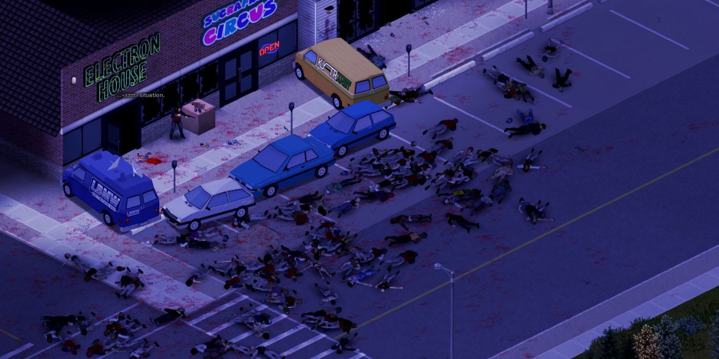 Project Zomboid Defensive Cars Storfront Zombies