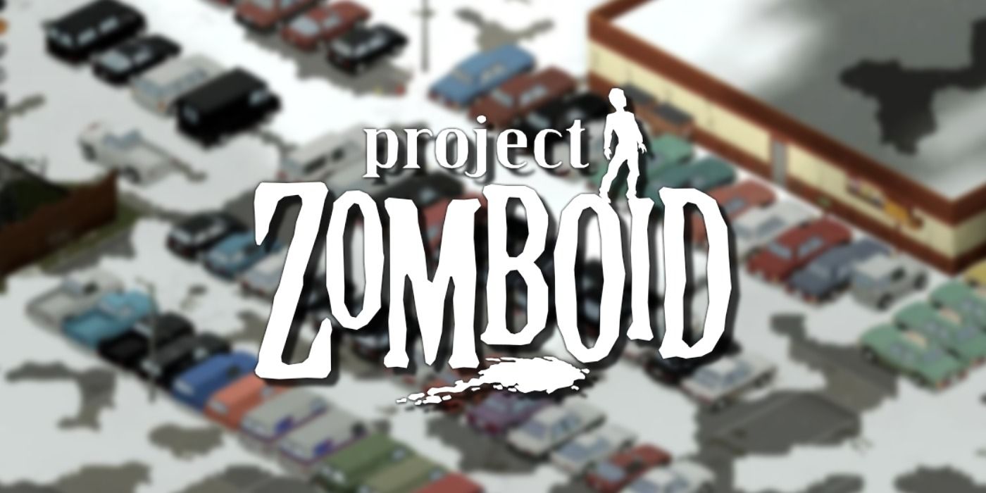 Project Zomboid Logo Blurred Car Parking Lot