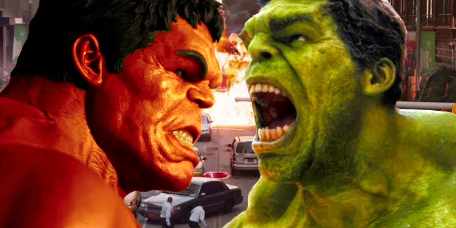 Red Hulk vs Banner Hulk MCU