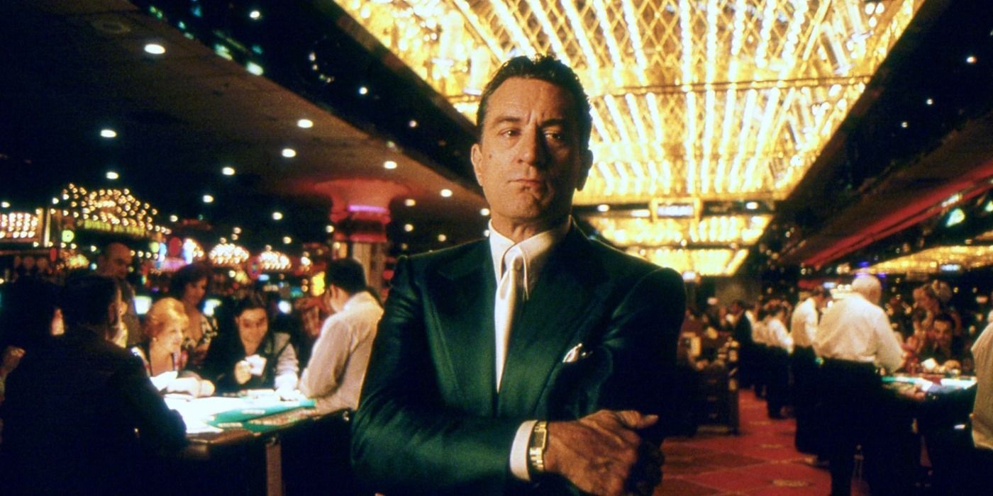 Robert De Niro on the casino floor in Casino