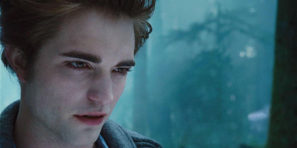 Edward Cullen in the woods in Twilight