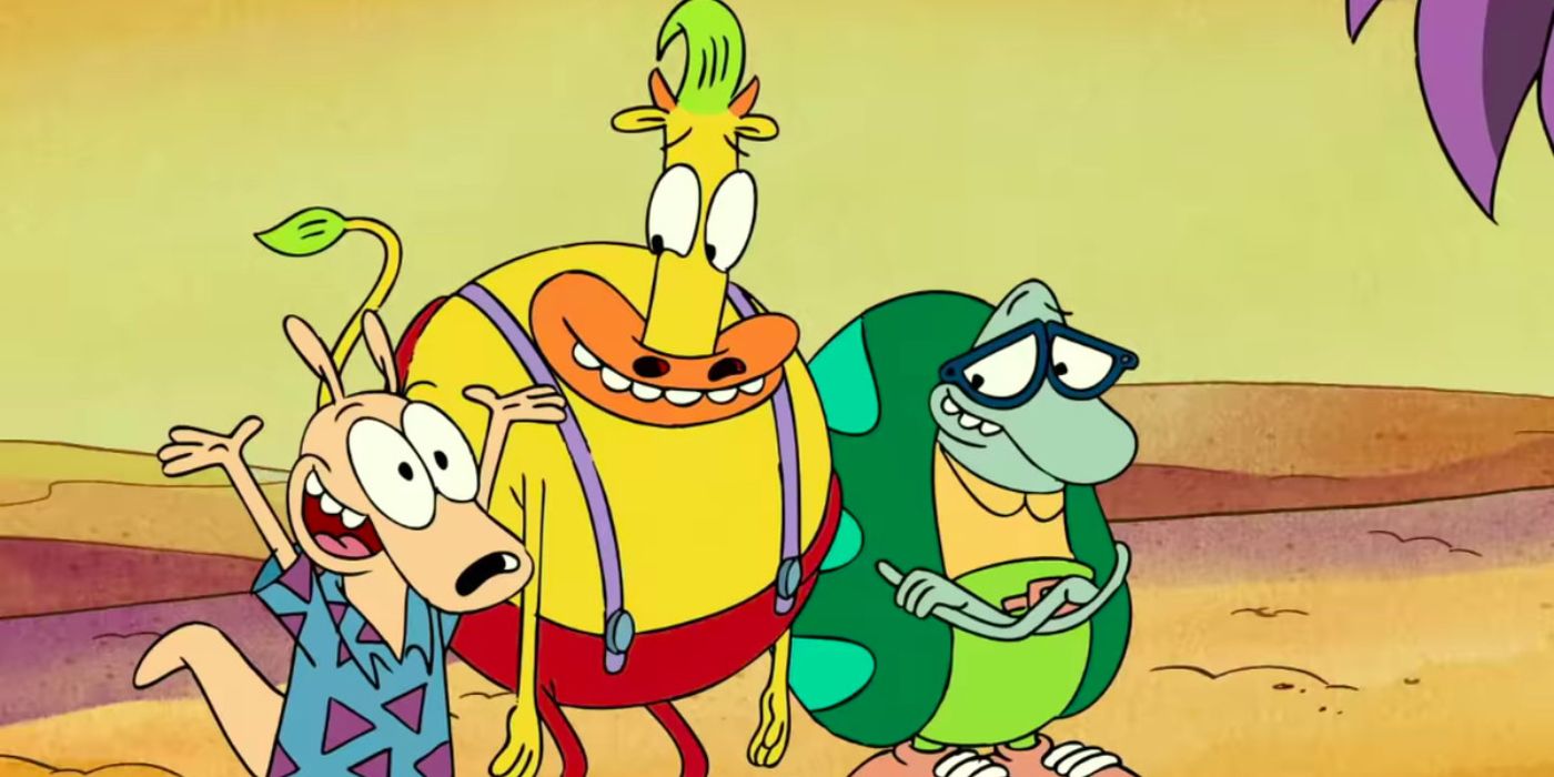 Characters of Rocko's Modern Life standing next to each other
