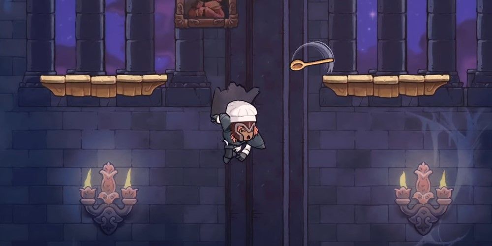 Chef Throwing Ladle from Bag o Spoons in Rogue Legacy 2