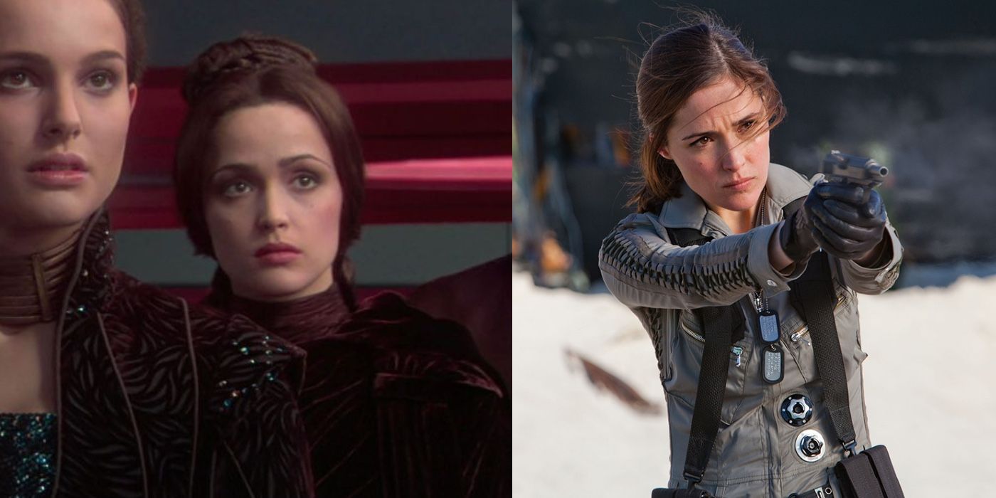 Side by side of Rose Byrne as Dormé and Moira MacTaggert