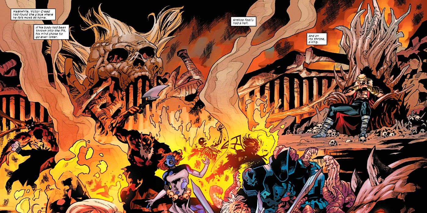 Sabretooth rules Hell in Marvel Comics.