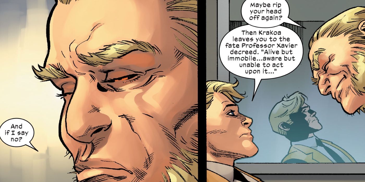 Sabretooth is reminded of his punishment