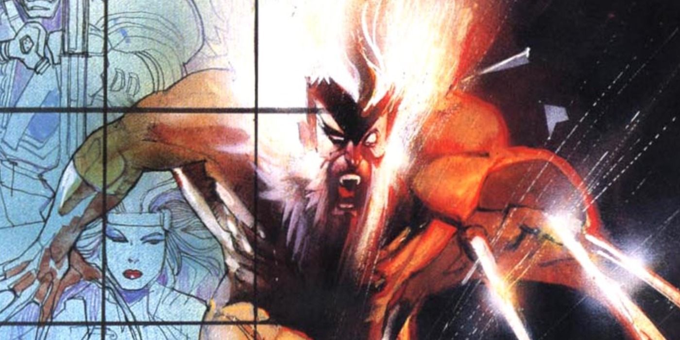 Sabretooth attacks in Marvel Comics.