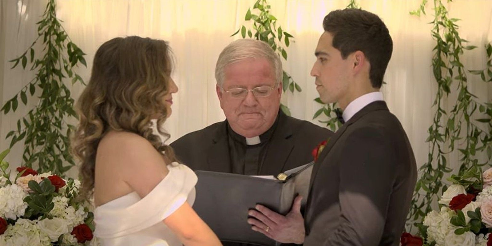 Salvador and Mallory getting married in Love Is Blind