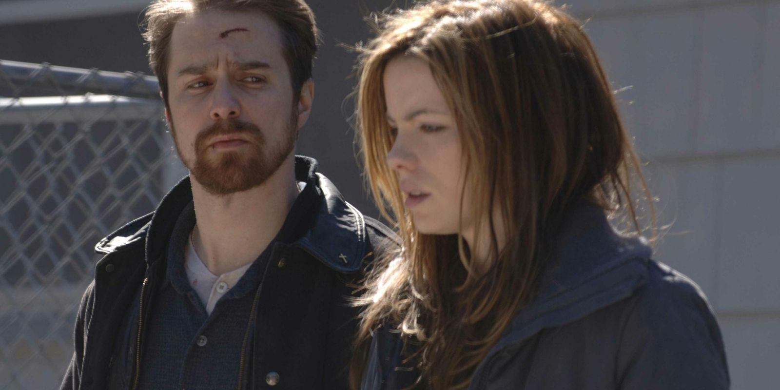 Sam Rockwell and Kate Beckinsale in David Gordon Green&rsquo;s Snow Angels