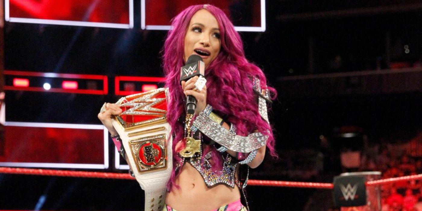 Sasha Banks as WWE Raw Women's Champion