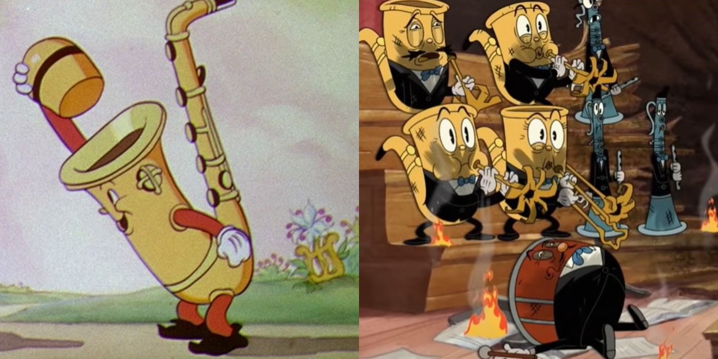 Saxaphone characters in Cuphead look like ones from Disney