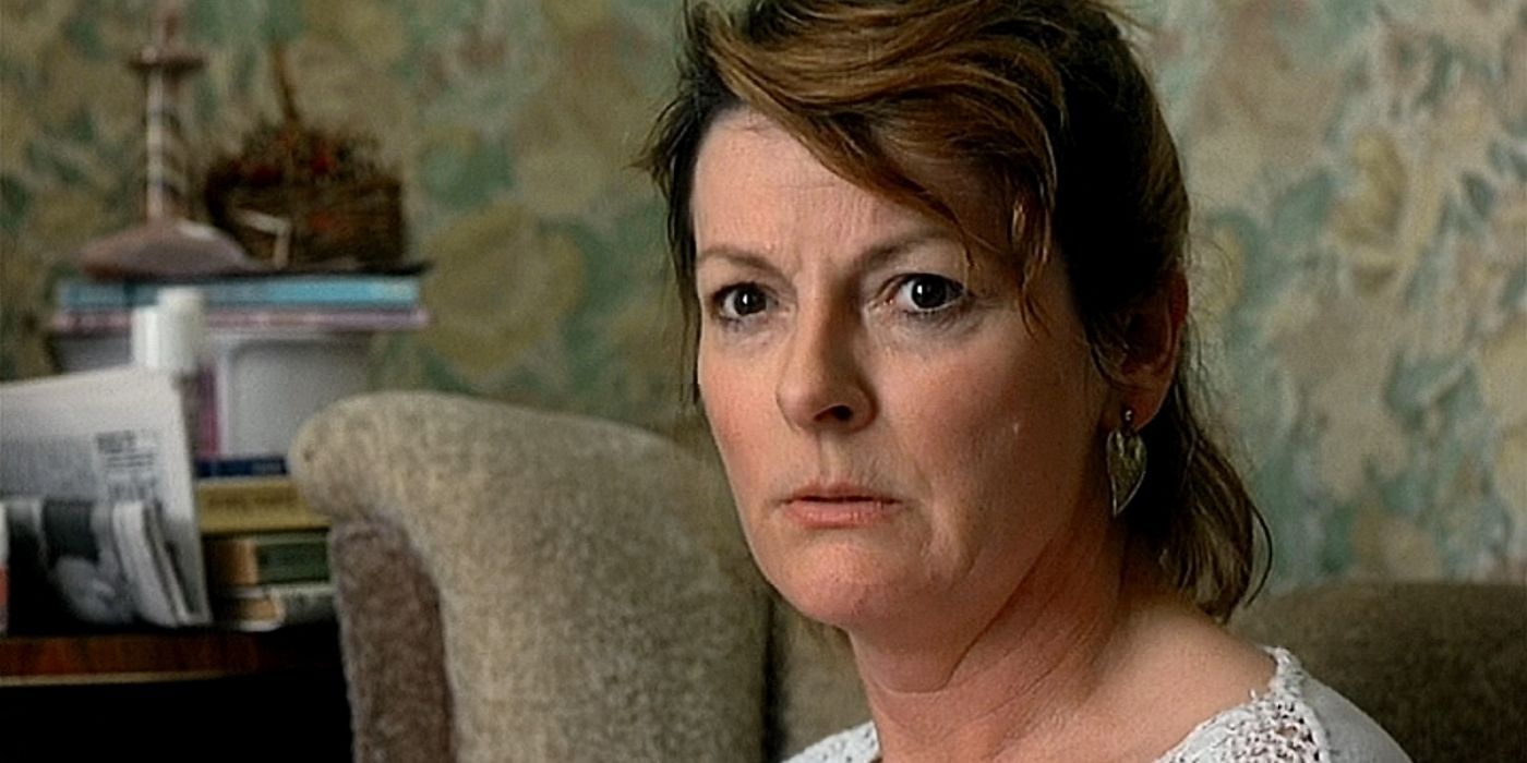 Cynthia looking serious in Secrets &amp; Lies