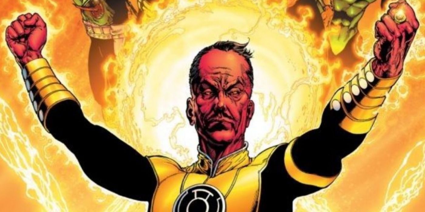 Sinestro in costume on the cover of Sinestro Corps. Special