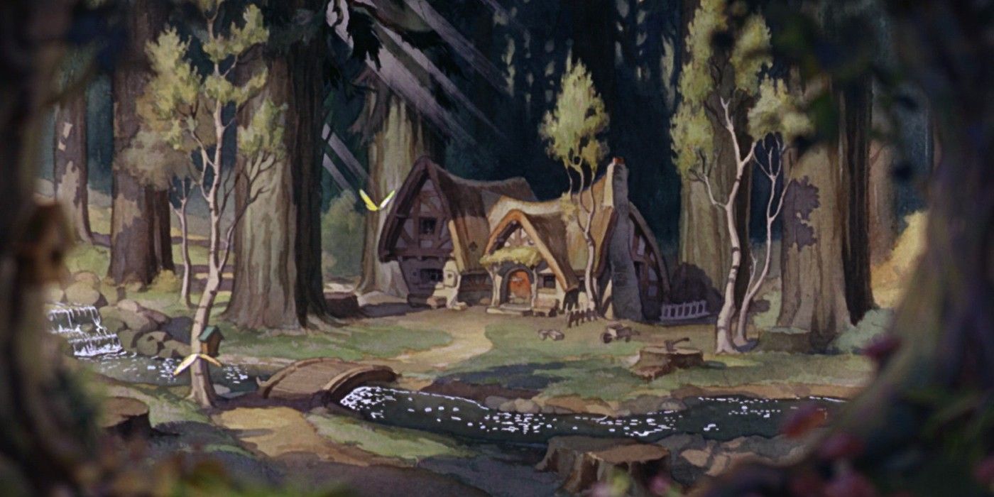 Snow White&rsquo;s Cottage in Disney&rsquo;s film