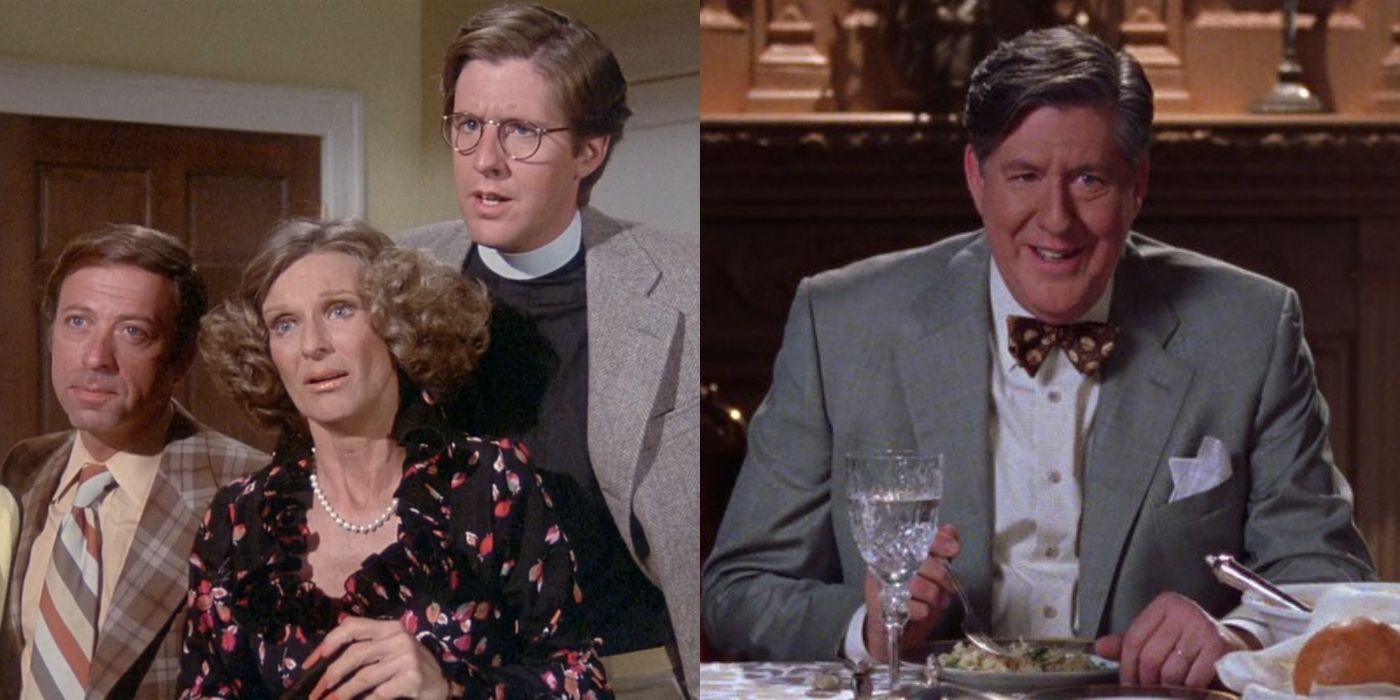 Split image of Ed Herman in a Disney show and Gilmore Girls
