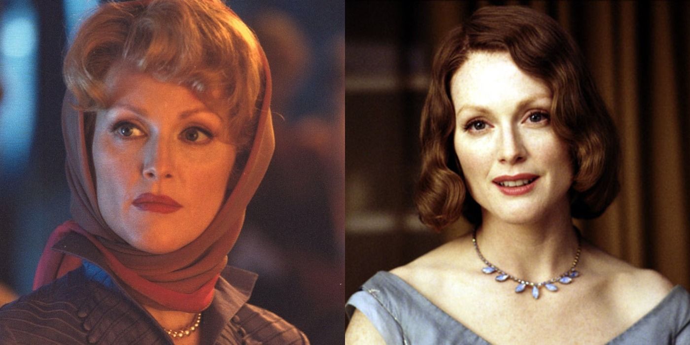 Split image of Julianne Moore in Far from Heaven and The Hours
