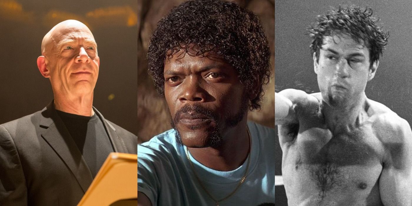 Split image of Terrence in Whiplash, Jules in Pulp Fiction, Jake in Raging Bull