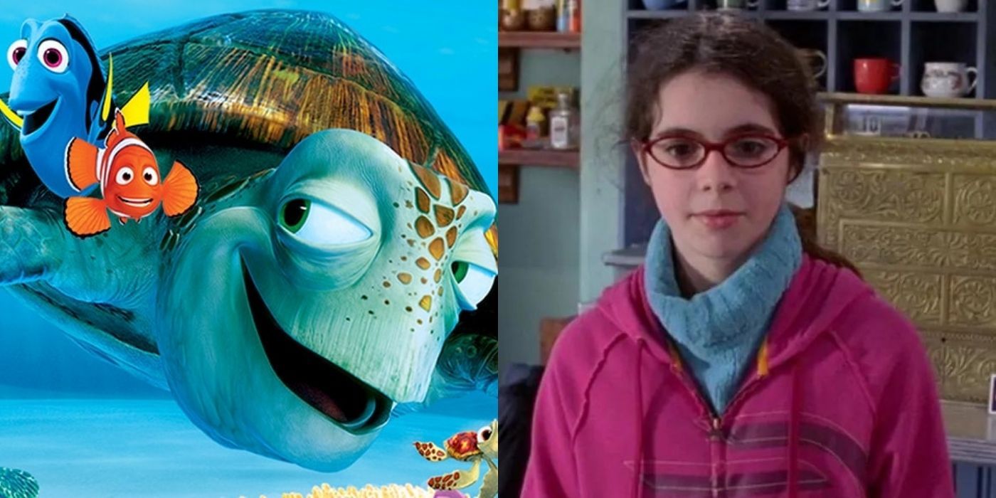 Split image of Vanessa Marano and the Finding Nemo Promo cover